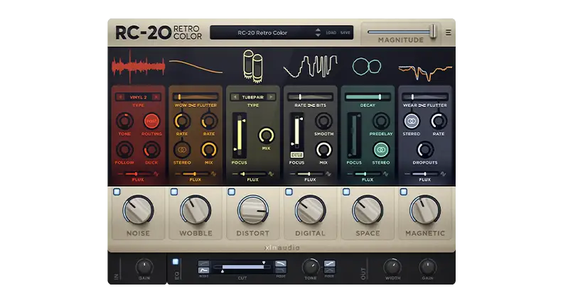 Free VST Plugins 2025 10 RC-20 Retro Color by XLN Audio