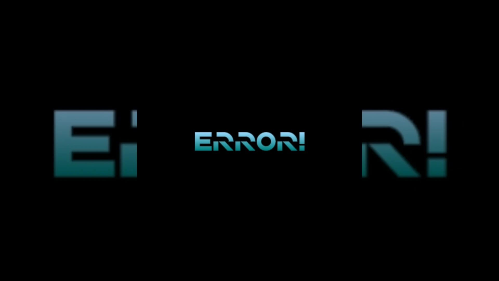 error!