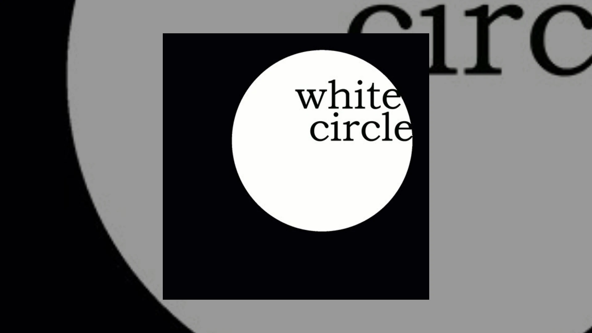 white circle recordings